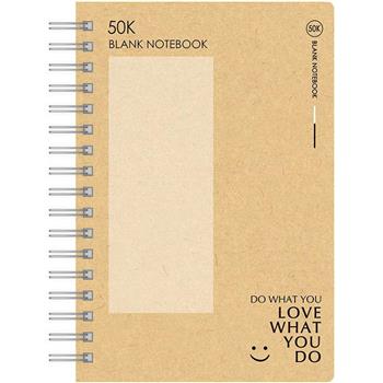 筆記空白牛皮雙圈50K-笑臉