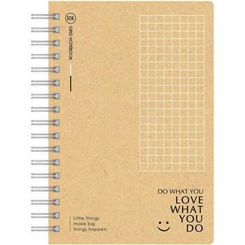 筆記方格牛皮雙圈50K-笑臉