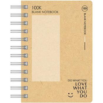 筆記空白牛皮雙圈100K-笑臉