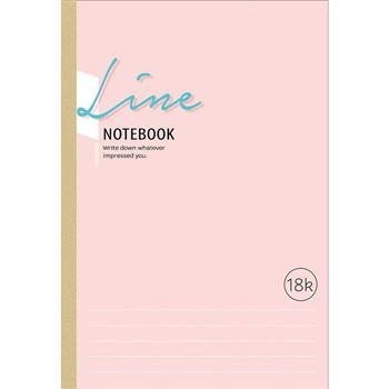 可撕筆記橫線18K-粉線