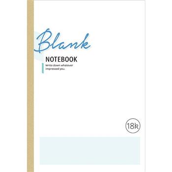 可撕筆記空白18K-白藍