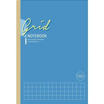 可撕筆記方格18K-黃藍