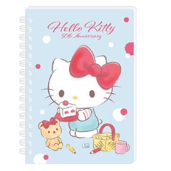 (特價)三麗鷗活頁手冊50K50週KT/粉藍/60入