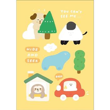 有吉25K筆記本-躲貓貓