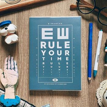Dimanche迪夢奇 Rule Your Time 頁碼筆記本 [深夜藍]