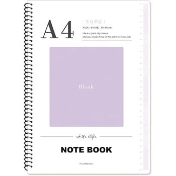 (特價)A4圈裝透明PP筆記(空白)