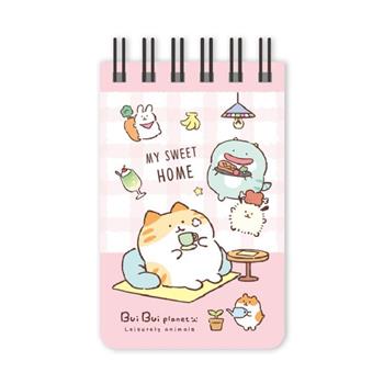 胖胖星球 168K空白線圈本 粉