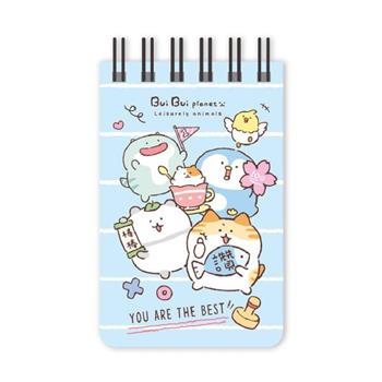 胖胖星球 168K空白線圈本 藍