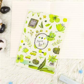 染渲森森-A5膠裝易撕筆記本(日和綠沐)橫線