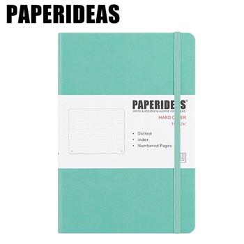 PAPERIDEAS  A5子彈筆記本 頁碼硬面綁帶筆記本_薄荷綠