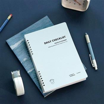 ICONIC 簡約記事本 Daily A5 checklist 01 Powder blue