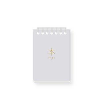 本7孔夾100K活頁上翻橫罫筆記-灰