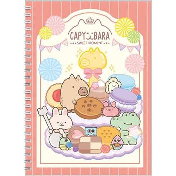 水豚16K方格側翻筆記-午茶