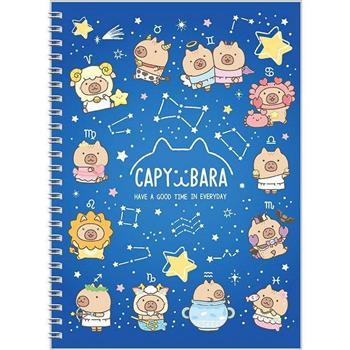 水豚16K方格側翻筆記-星座