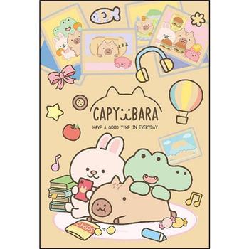 水豚32K牛皮空白筆記本-朋友