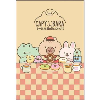 水豚32K牛皮空白筆記本-分享