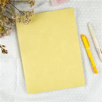 城市漫筆-16K藏圈軟皮筆記本-希望黃