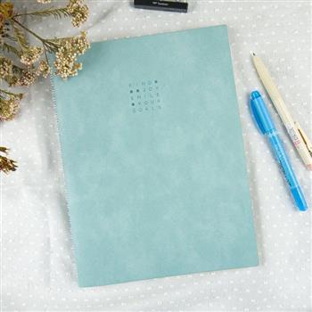 城市漫筆-16K藏圈軟皮筆記本-思緒藍