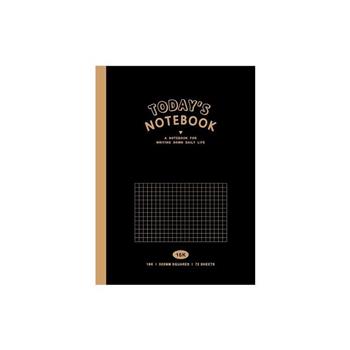 簡單生活-16K TODAY'S方格筆記書(黑色)