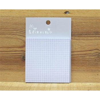 方型便利貼(粉紫方格)