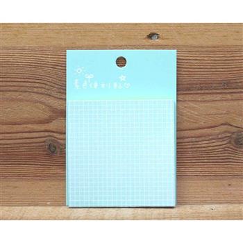 方型便利貼(淡藍方格)