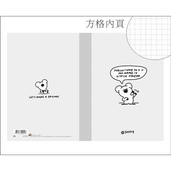 黑田桑32K加厚方格筆記(灰色)