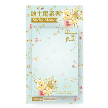 迪士尼便利貼-小長方_維尼