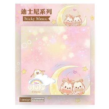 迪士尼便利貼-正方型_雲朵米奇-月亮