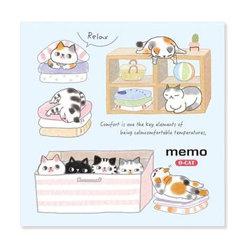 貓咪 10*10 MEMO 躲貓貓