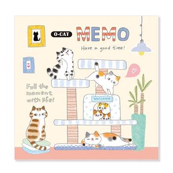 貓咪 10*10 MEMO 貓跳台