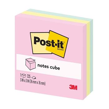 3M 可再貼彩磚便條紙654 PASTEL CUBE
