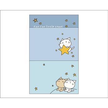 雙色便利貼(星星貓)