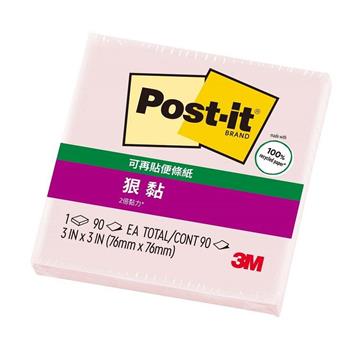 3M 3X3淺粉利貼狠黏便條紙