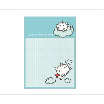 星星貓方形便利貼(超人)