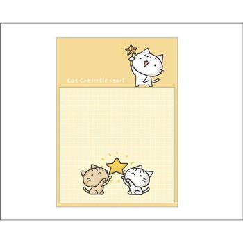 星星貓方形便利貼(星星)