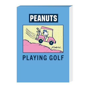史努比便條本-50K-高爾夫球