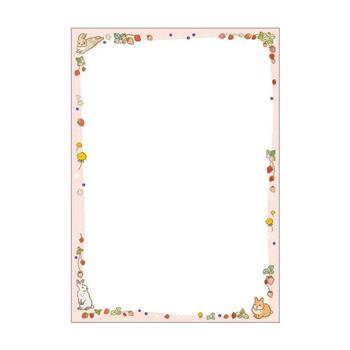 (特價)簡單生活50入彩色影印紙(草莓野兔)