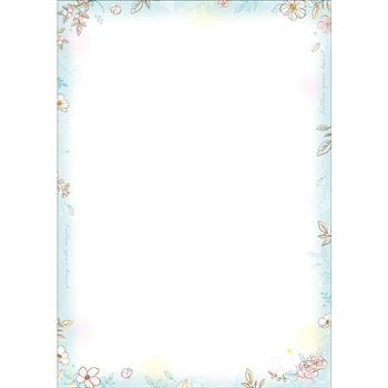 彩色影印紙A4-藍花