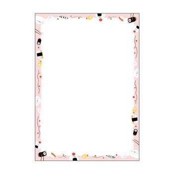 (特價)小呸角 50入彩色影印紙(壽司派對)-