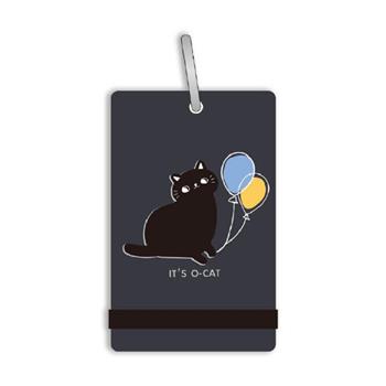 O Cat 斬形貓 大 單字卡 黑