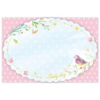 造型彩名卡-花鳥