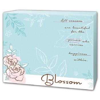 彩色名卡(中)-藍花