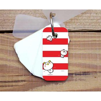 白熊單字卡(紅白)