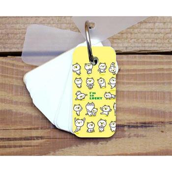 白熊單字卡(黃色)