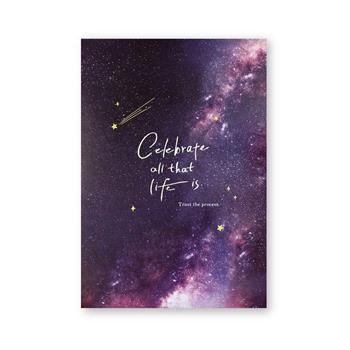 星夜信紙 流星紫