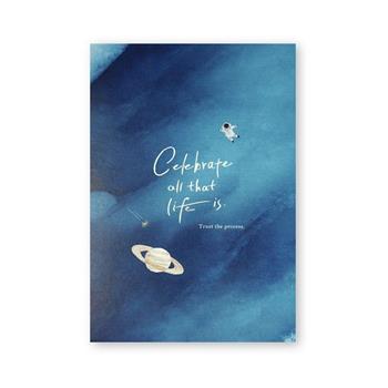 星夜信紙 星球藍