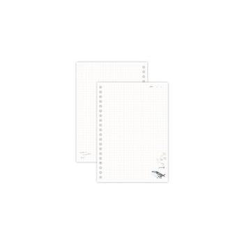 鯨魚系列 20孔方格活頁紙