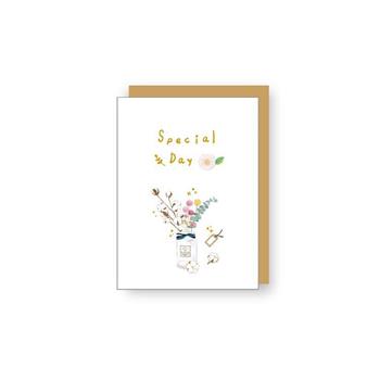 彩印燙金小卡(花草special day)