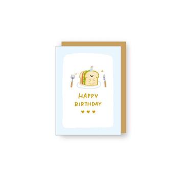 彩印燙金小卡(哩哩扣扣吐司)