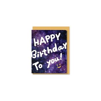 星空小卡 微笑生日